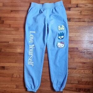 ☁️ Soft Girl Blue Sanrio Sweatpants Hello Kitty & Friends Love Yourself Joggers